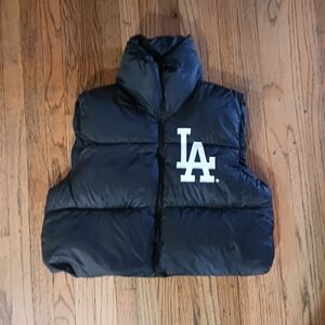 New Womens LA Dodgers Puffer Vest